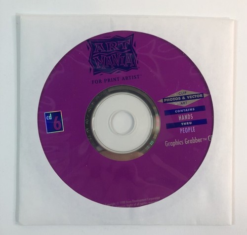 1998 Print Artist Platinum Edition #1 Publisher Graphics Software 7 Disc Set - Afbeelding 9 van 10