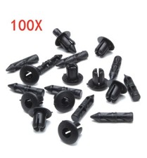 Rivetti clip scatto Plastica 6mm Carene codoni Honda Yamaha Suzuki Kawasaki 100