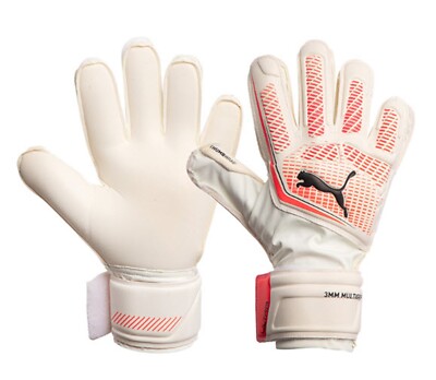 PUMA Men GK ULTRA Match Protect RC Goalkeeper White Football GYM Glove 04195406