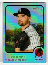  2022 Topps Heritage - Liam Hendricks  - #6 Chrome Refractor #'d /673 WHITE SOX