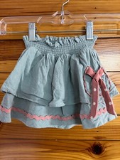 Matilda Jane Around The Globe Skirt w/Pocket Girls Heart To Heart Size 2