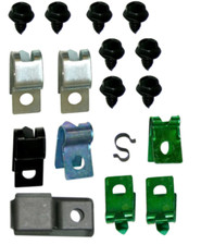 17 Piece Brake Line Clip Kit 1971-1972 Pontiac Gto Lemans And Grand Prix Models