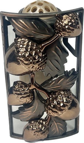 Bath & Body Works Wallflower Brown Copper Acorns Nut Plug In Diffuser Fall Decor