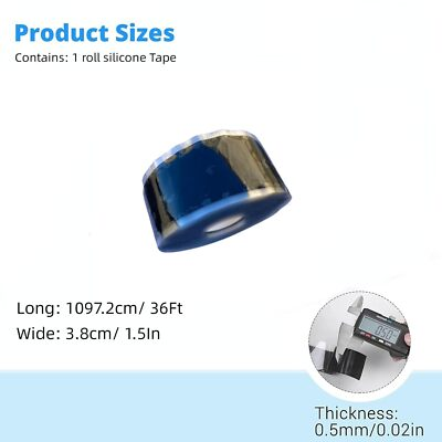 #ad Self Fusing Silicone Tape Pipe Repair Insulation Rubber Tape for Leak 1.5inx 36#x27; $17.50
