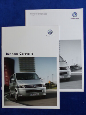 VW Bus T5 Caravelle year of manufacture 2011-brochure brochure + price list 05.2010