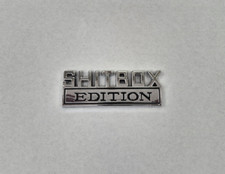 Shitbox Edition, Auto-Aufkleber lustig, 3D Car Sticker, Metall-Emblem, NEU