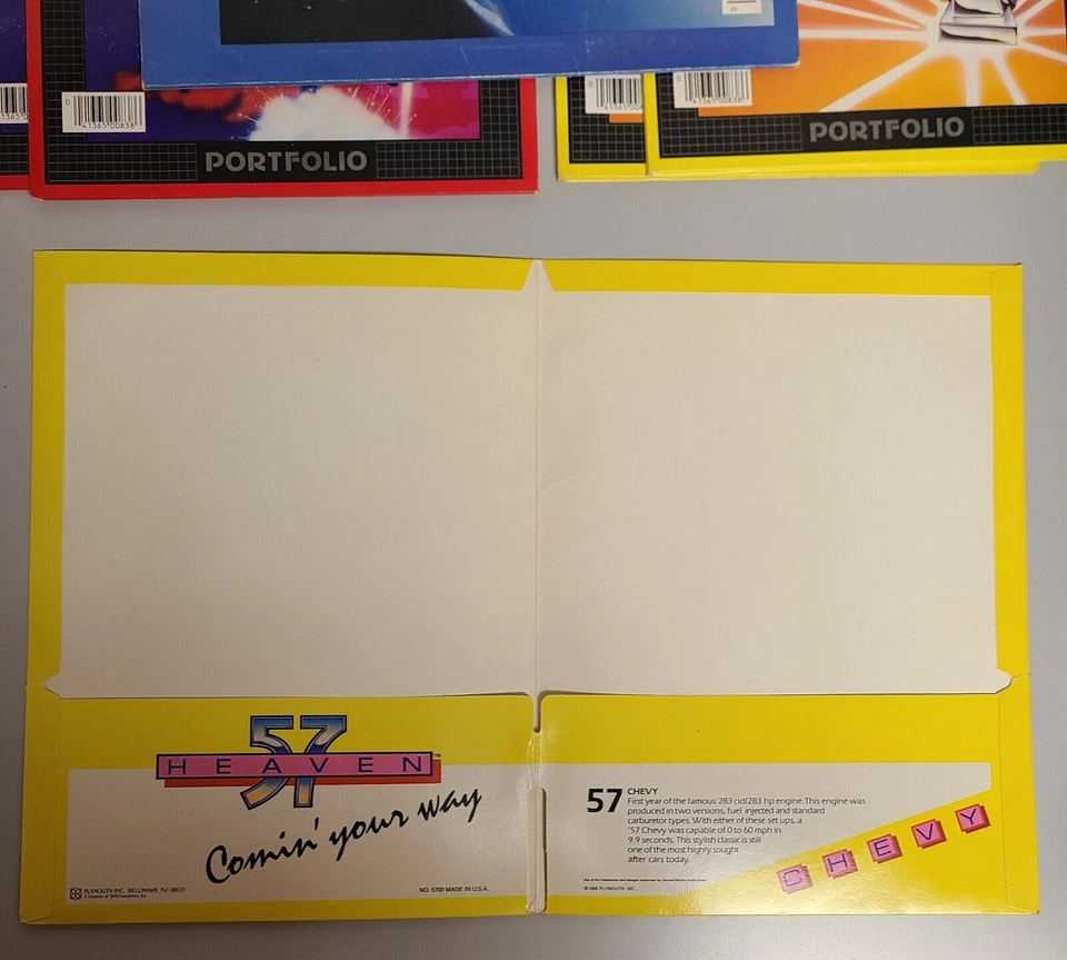 Vintage 1984/85 Transformers Folders & 57 Heaven Portfolios Pocket Folders Lot 6 - Image 3 of 4