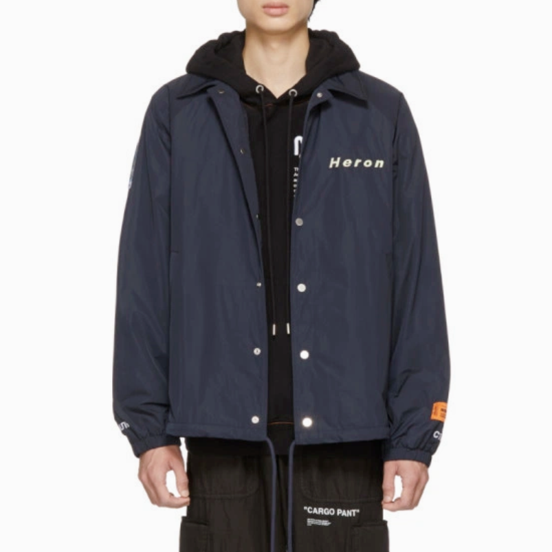 Heron PrestonヘロンプレストンCTNMB Canvas Jacketトレーナー HERON PRESTON CTNMB COACH Jacket СТИЛЬ Print Snap Logo