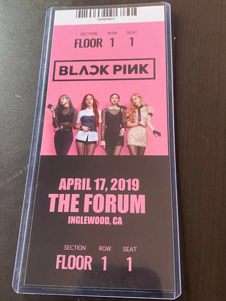 2019 BLACKPINK Tour Commemorative Replica Ticket Stub The FORUM 4/17/19 concert - Image 2 of 3