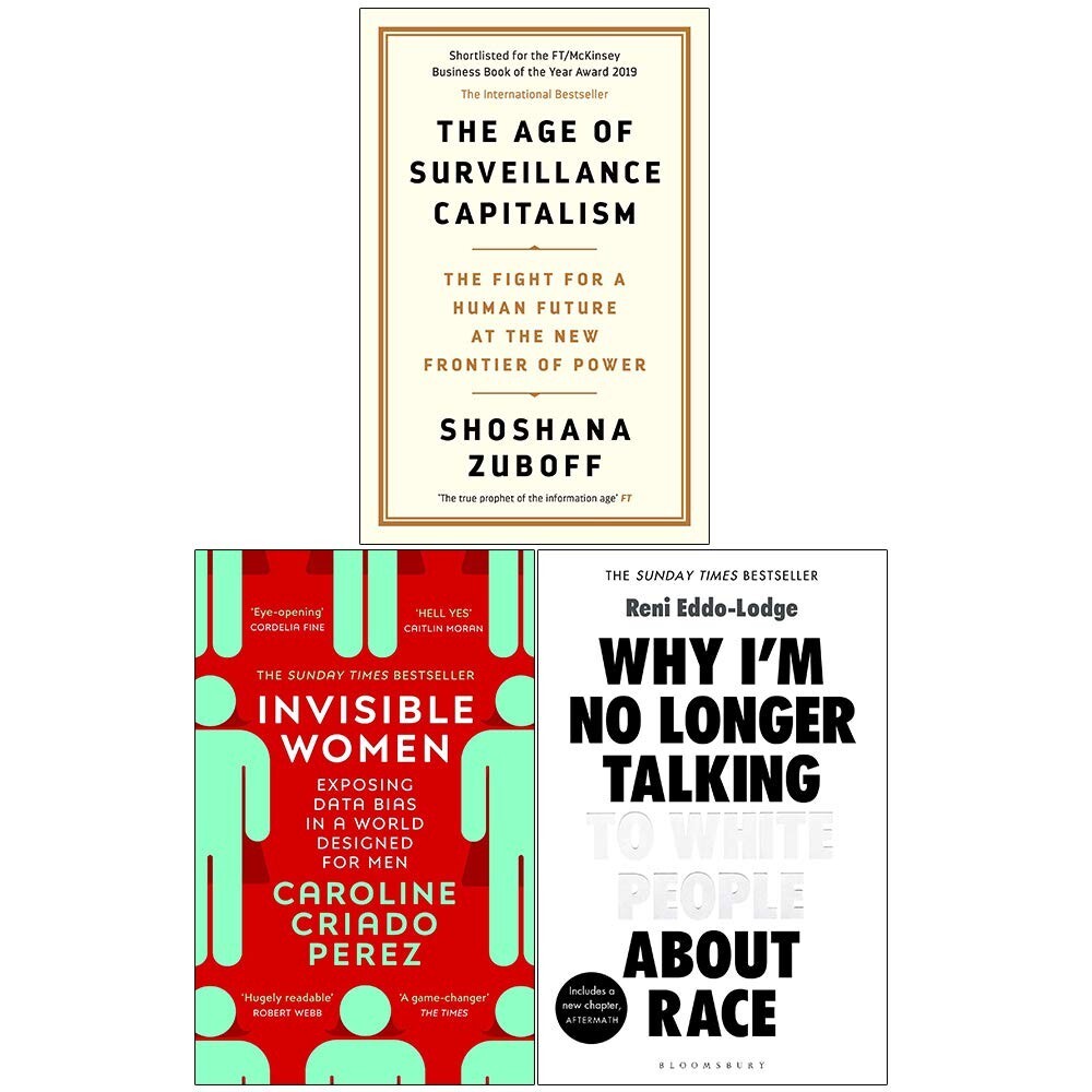 Age of Surveillance, Invisible Women, Why I’m No Longer Talking 3 Books Set