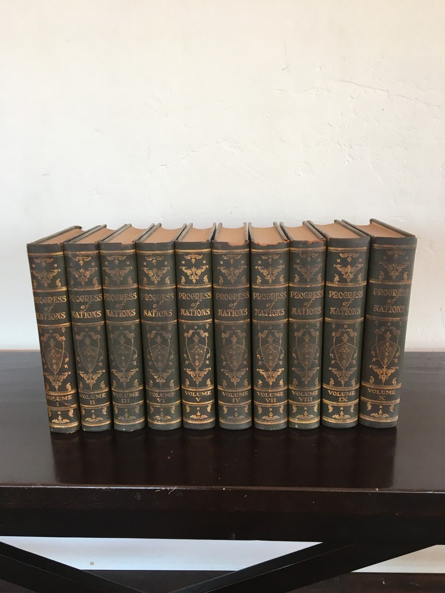 Progress of Nations (1930, 1st DAV Edition, Complete 10 Volume Set