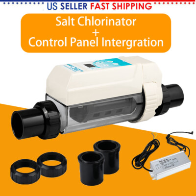 Electronic Salt Chlorination System for In-Ground Pool 26000 Gallon Salt Cell US