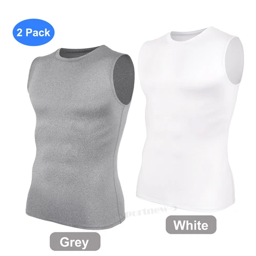 Gilet dimagranti uomo sport abbigliamento attivo top shapewear camicia compressione body shaper - Foto 26 di 36