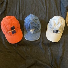 Old Navy 2002 Stretch Hat Cap Infant Toddler Small Blue, Orange And Tan