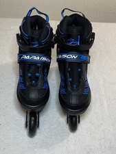 NEW Papaison Rollerblades- Inline Skates-Youth Adjustable 1-4-Light Up Wheels