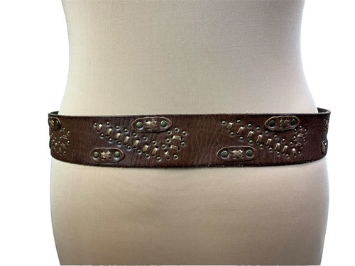 Linea pelle leather belt with calf hair buckle Womens Size  display picture 1