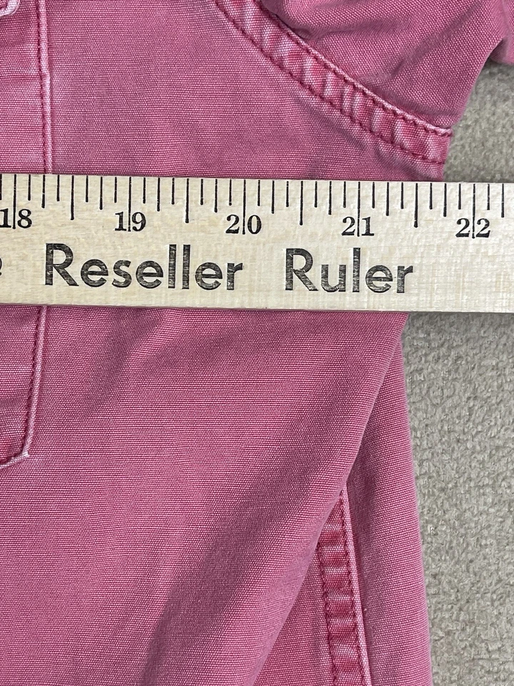 Camisa Stussy Hombre Mediana Rosa Manga Larga Abotonada Informal Adulto Foto 4 de 4