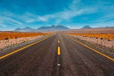 Landscape nature road sky Custom Gaming Mat Desk