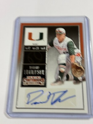 David Thompson 2015 Panini Contenders Auto #40 Miami Hurricanes | eBay