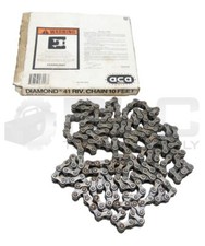 NEW DIAMOND CHAIN CO X-1341-010 ROLLER CHAIN 10' 41 RIVETED READ 