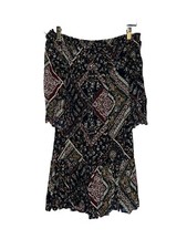 Mango Size M Off Shoulder Dress Boho Lined Length 30” #J2