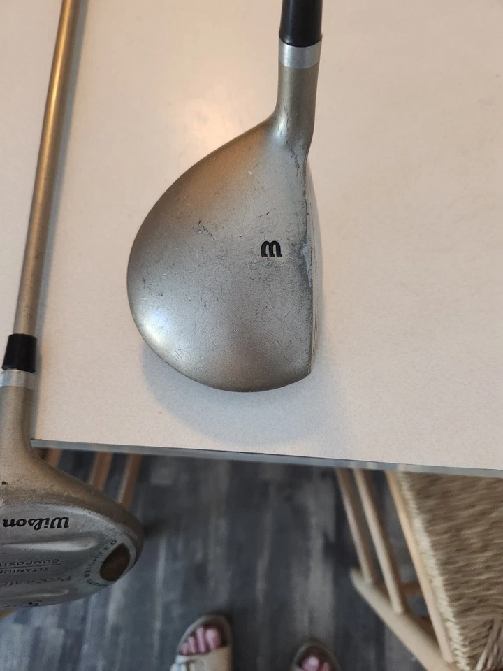 LADY Wilson ProStaff Doble Metal 3-W y 5 W Eje Flexible Regular Buen Agarre Derecha Foto 2 de 4