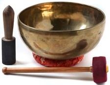 Singing Bowl Handmade 1900g - 2000g with Ring Cushion & 2 Grater Bars