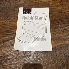 Vintage Canon BubbleJet Printer 200 User's Manual BJ-200
