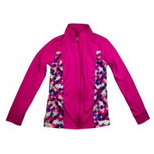 Champion C9 Hot Pink Fuchia Jacket Girls L 10-12 Duo Dry Full Zip