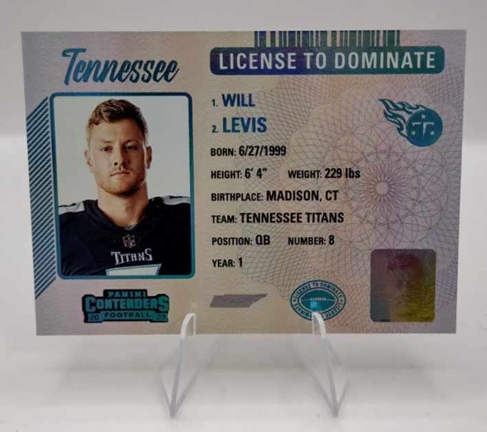 2023 Panini Contenders #30 Will Levis RC License to Dominate Casehit SSP Titans