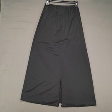 Olga Half Slip Womens M/L Elastic Waist 26" Black Midi 36" Nylon Vintage USA