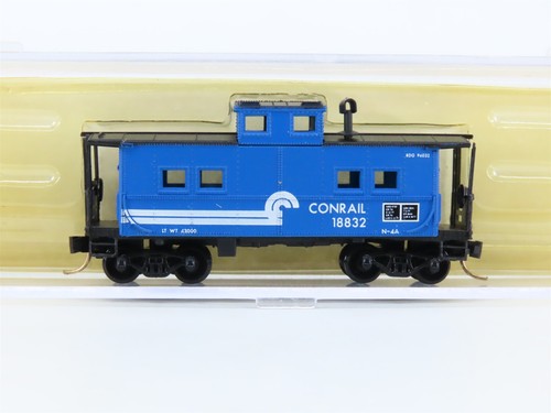 Escala N Atlas 7973 CR Conrail N-4A cúpula central acero caboose #18832 | Condition: Used