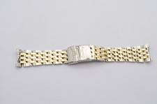 BREITLING OLD NAVITIMER PILOTBAND STAHL/GOLD 22MM 431D TOP ZUSTAND POLIERT 2