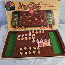 1981 HOG TIED Chase & Chance Board Game Vintage Selchow Righter Family Complete
