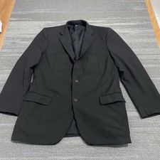 Brooks Brothers Blazer Mens 42R Black Vitale Barberis Canonico Sport Coat Jacket