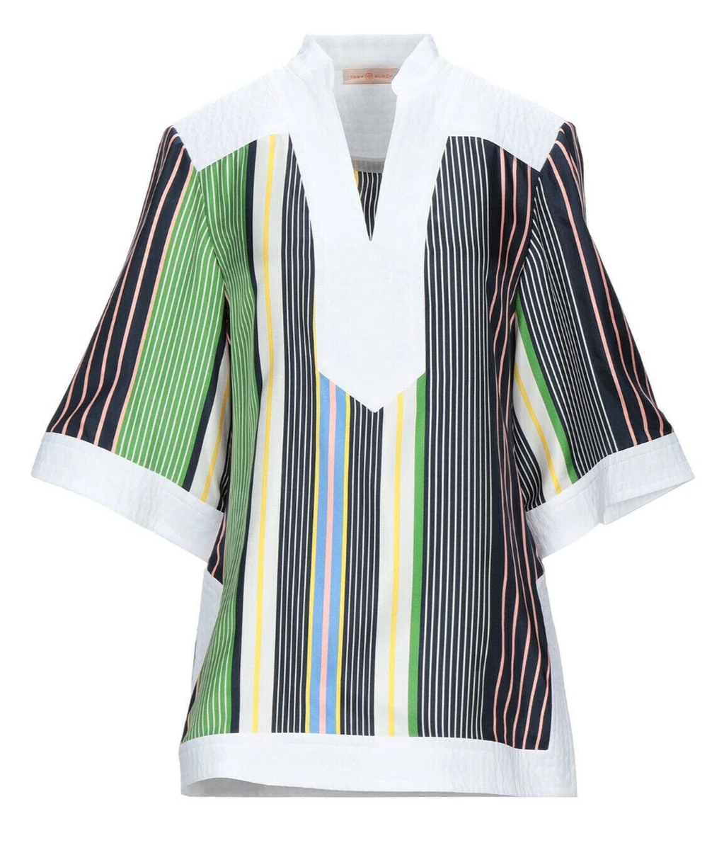 TORY BURCHストライプ七分袖チュニック Tory Burch Striped Tops for Women for sale | eBay