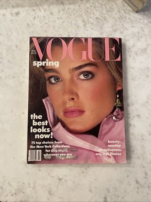 Rare Collectors Vintage Vogue Magazine February 1985 Brooke