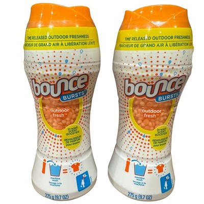 Bounce Burst In Wash Scent Booster Beads Outdoor Fresh Original 9.7oz Lot Of 3