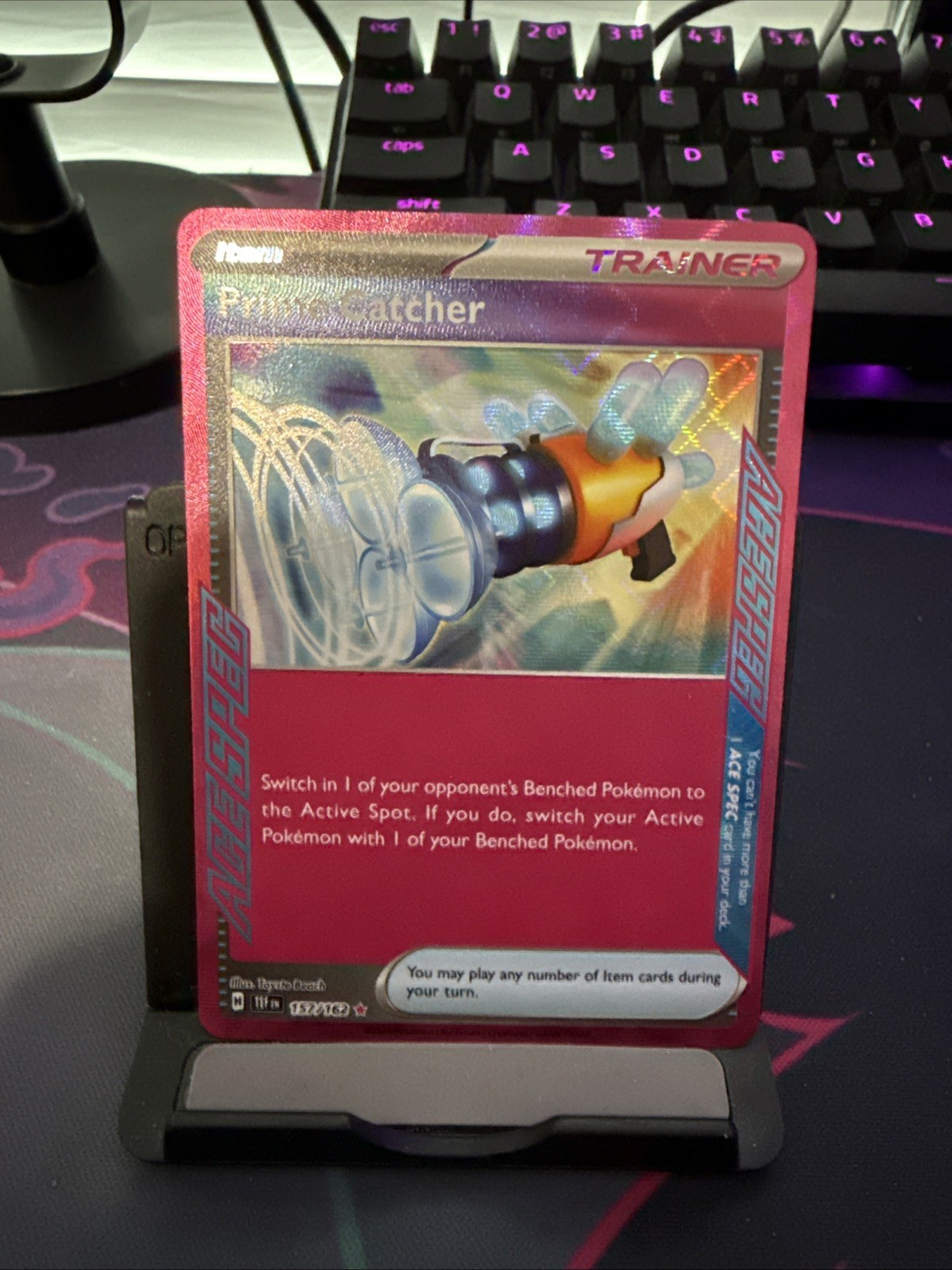 Prime Catcher 157/162 ACE SPEC Rare Temporal Forces Pokemon Lightly Played