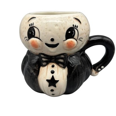 Carnival Cottage JOHANNA PARKER ''Laughing Luna'' Moon Tuxedo Coffee Mug NWT