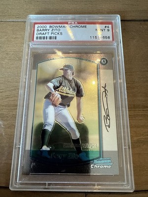 2000 Bowman Chrome Draft Picks & Prospects Barry Zito #4 (RC) Rookie PSA 9 Mint
