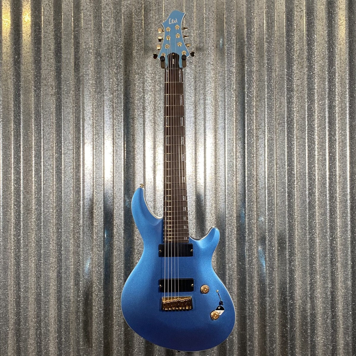 ESP LTD JR-208 Javier Reyes 8 String Pelham Blue Baritone Guitar