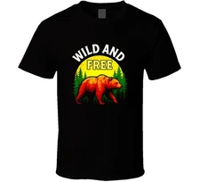 Wild And Free Environmentalism Grizzly Bear Natural Save The Planet Gift Ecology