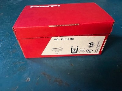 HILTI X-U 16 MX NAILS Collated 16MM 5/8'' 237344 BOX OF 100 BRAND NEW