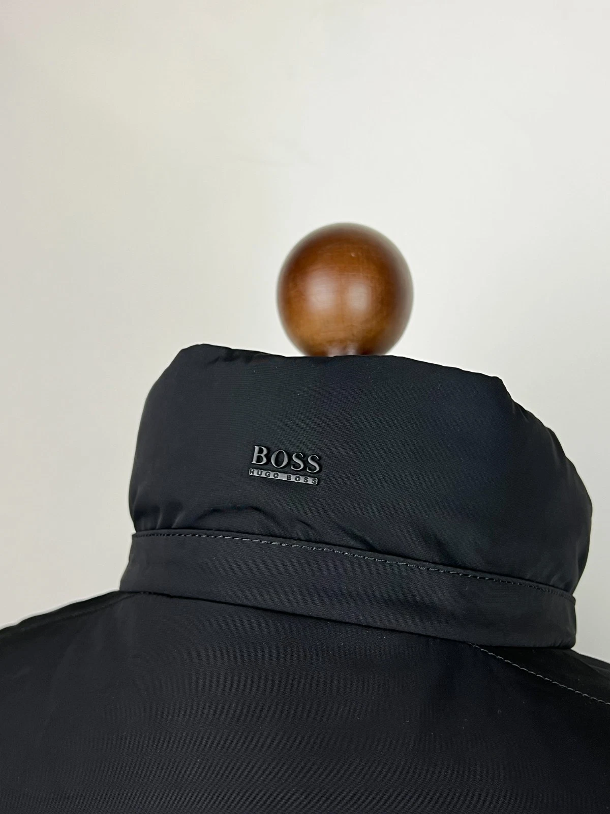 HUGO BOSS Solid Black Quilted Down Insulated FullZip Modern Jacket 38US\48IT image 7