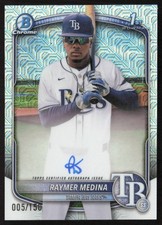 2025 Bowman Chrome Prospect HTA Refractor 5/150 Raymer Medina Auto #CPA-RM GS1