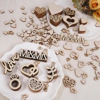 394 StüCk Hochzeit Deko Holz, Tischdeko Hochzeit Holzherzen Deko, Streudeko Hoch