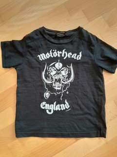 Motörhead England T Shirt Kids 104 schwarz guter Zustand