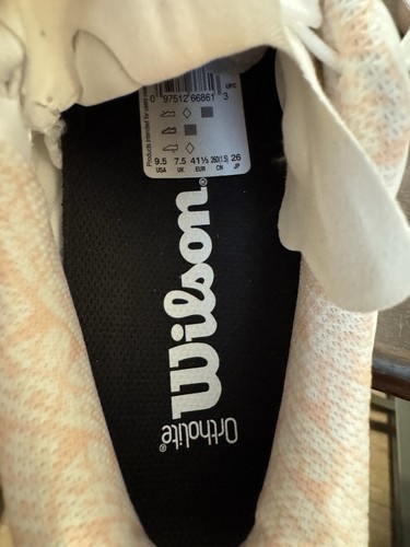 Wilson Donna Kaos Swift 1.5 Taglia 9.5 Bianco/Tropical Peach Nuovo Con Scatola! Vedi Desc - Foto 8 di 11