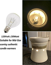 20 Watt Wax Melt Warmer Light Bulbs for Scentsy Mid-Size Wax Warmer and Candl...